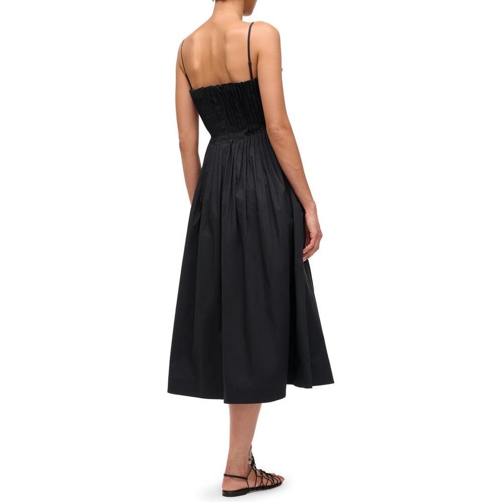 STAUD Black Strapless Midi Dress - Picture 11 of 12
